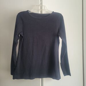 Petite Small Long-sleeved Black Tee